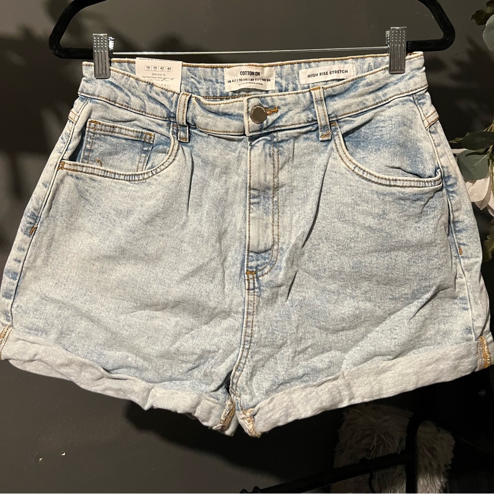 Cotton On | High Rise Classic Stretch Denim Short